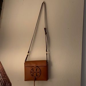 Tory Burch Leather tan miller crossbody